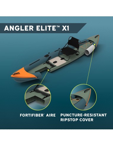 Kayak Bestway Hydroforce Angler Elite X1 Fishing kayak Set 3.80 m x 97 cm