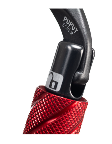 Καραμπίνερ Ασφαλείας Fixe Climbing Puput Screw Grey